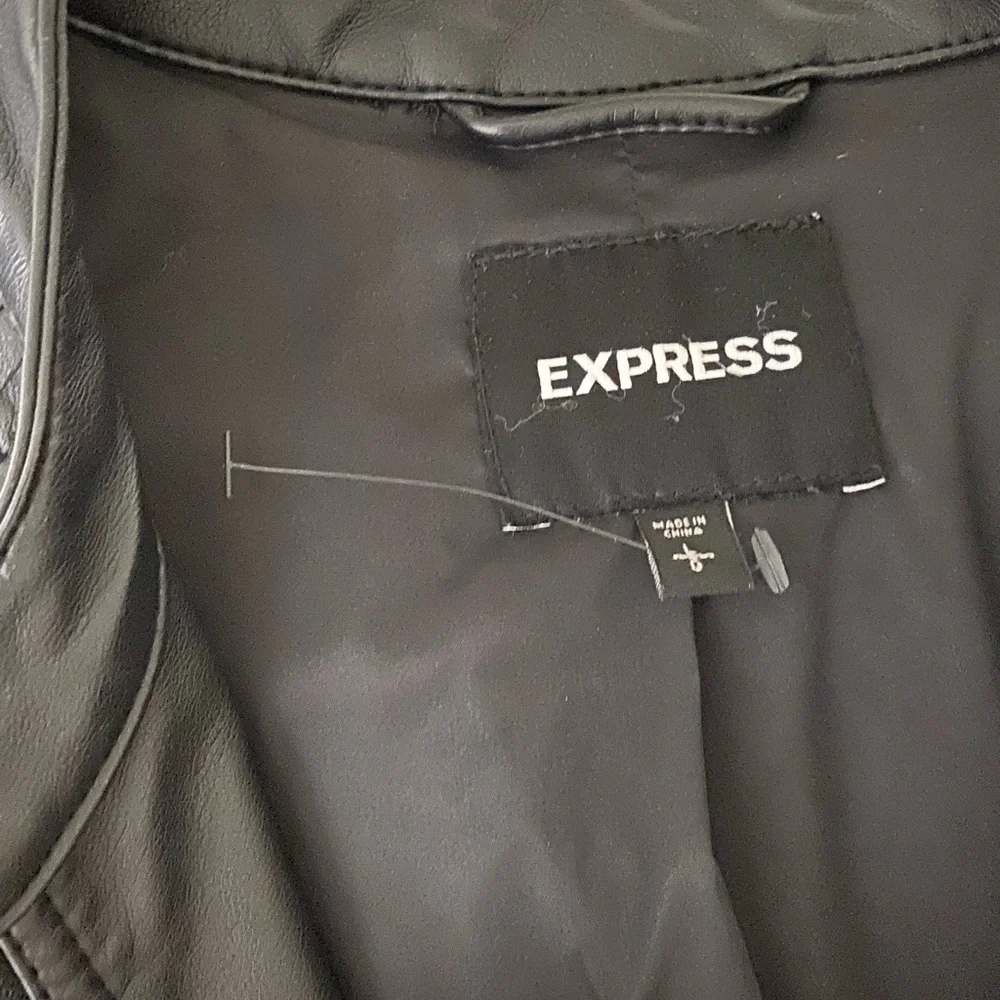 NWOT. Express Faux Leather Moto
Jacket, Sz L - Picture 10 of 10
